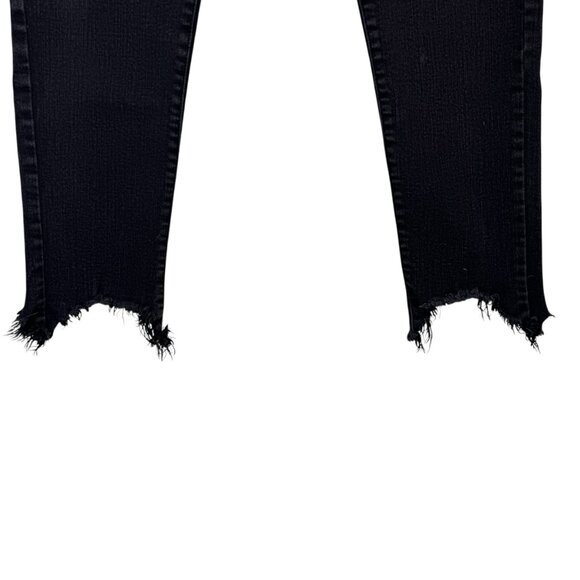 Black Label by C'est Toi Black Button Fly Distressed Skinny Jeans Pants Size 11 - Picture 5 of 10
